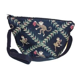 Monkeys Doodle Bags  Shoulder Bag Coconuts Canvas Lightweight USA